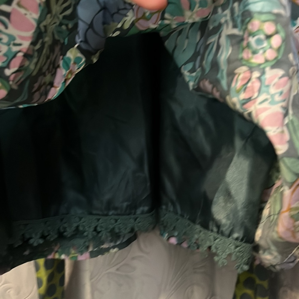 Matilda Jane House of Clouds Floral and Polka Dot Dress EUC Large - Picture 4 of 8